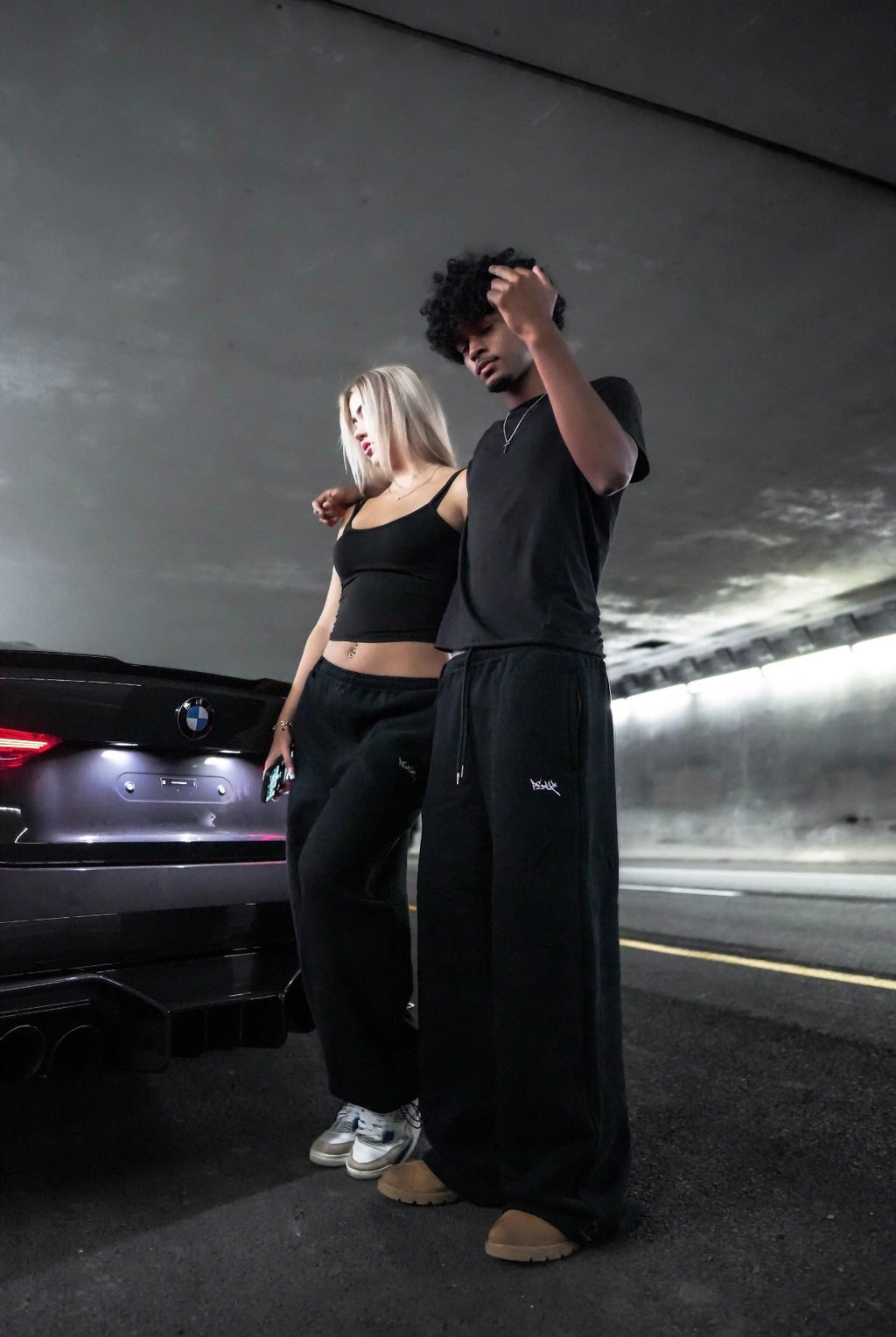 Peak Baggy Sweatpants - Black