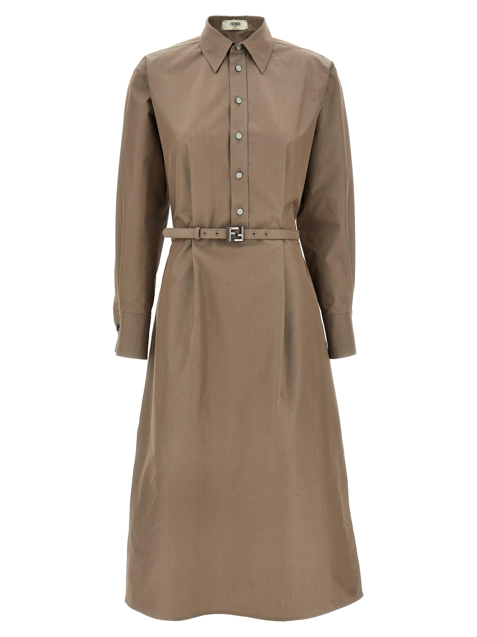 Fendi Women Chemisier Midi Dress