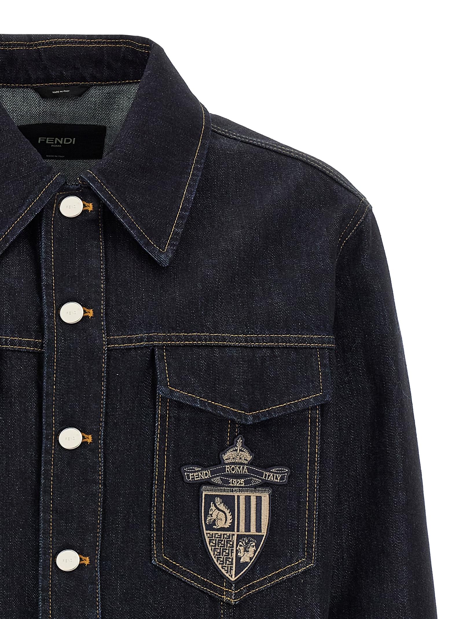 Fendi Men Fendi Crest Jacket