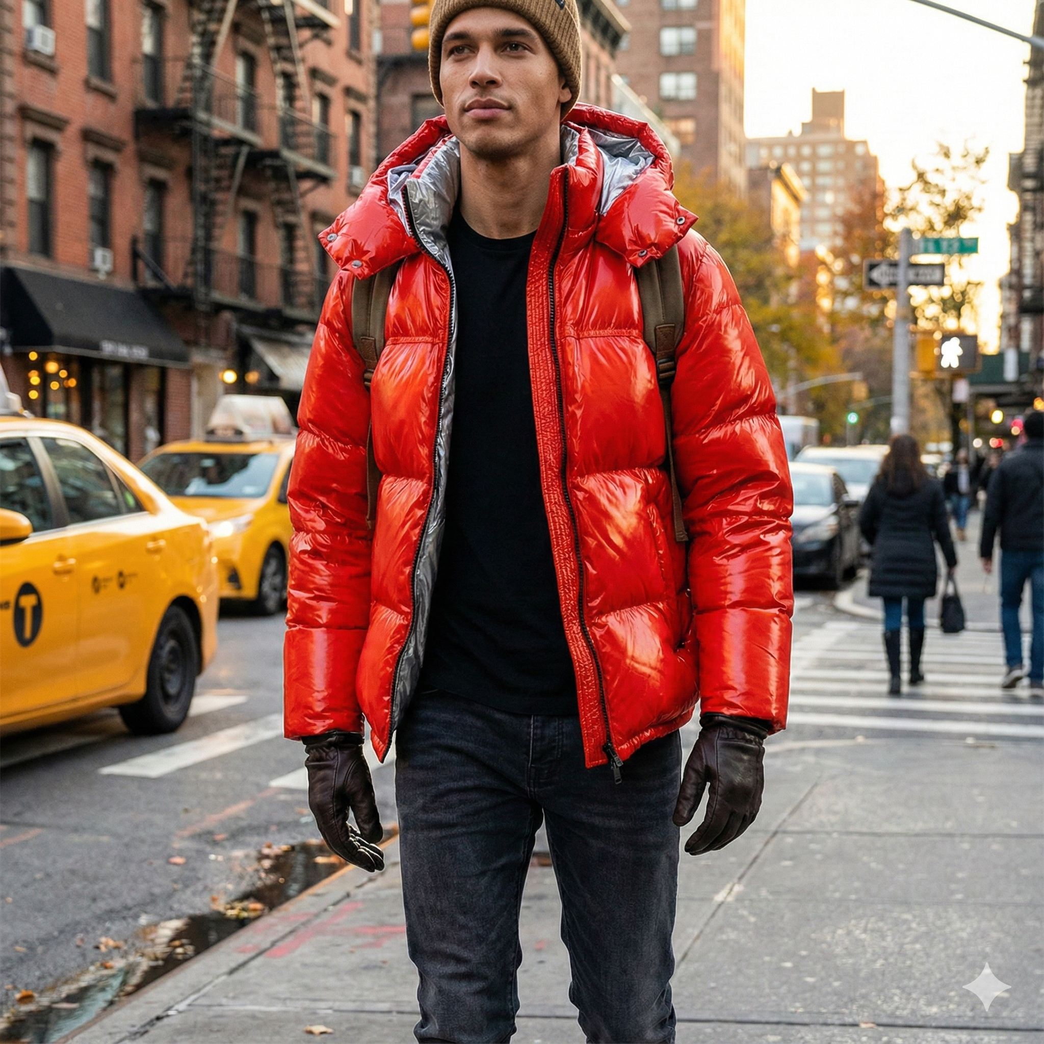 PURPLE Jacket Puffer Quilted