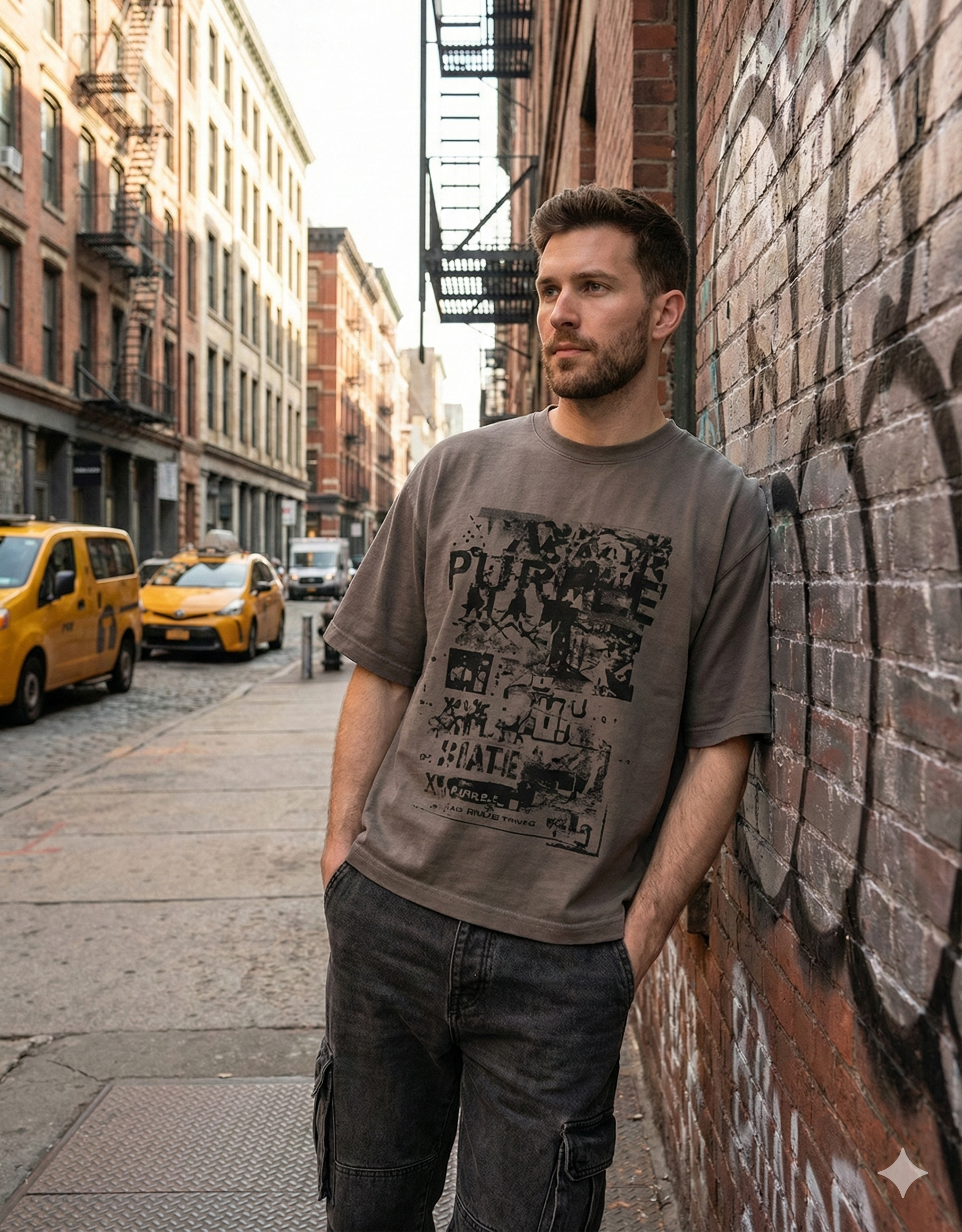 PURPLE TShirt Vintage Graphic