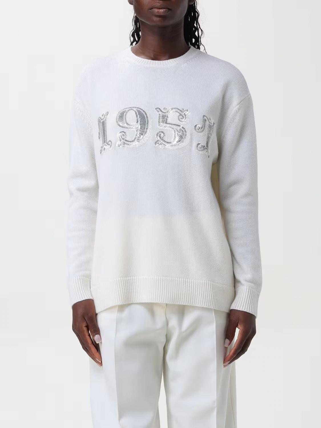 Max Mara Women Max Mara Wool And Cashmere Crewneck Pullover