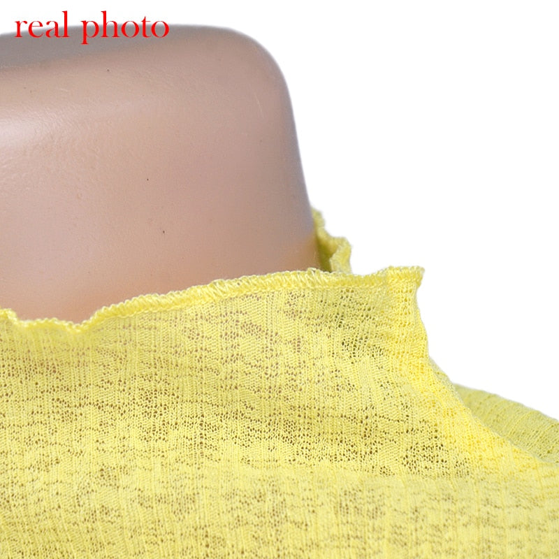 Women’s Sheer Mock Neck Long-Sleeve Top