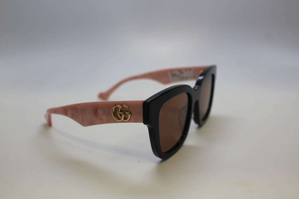 Gucci GG0998S-005 52 Women’s Sunglasses | Black/Pink Pearl Frame | Authentic Luxury (UPC 889652356174)
