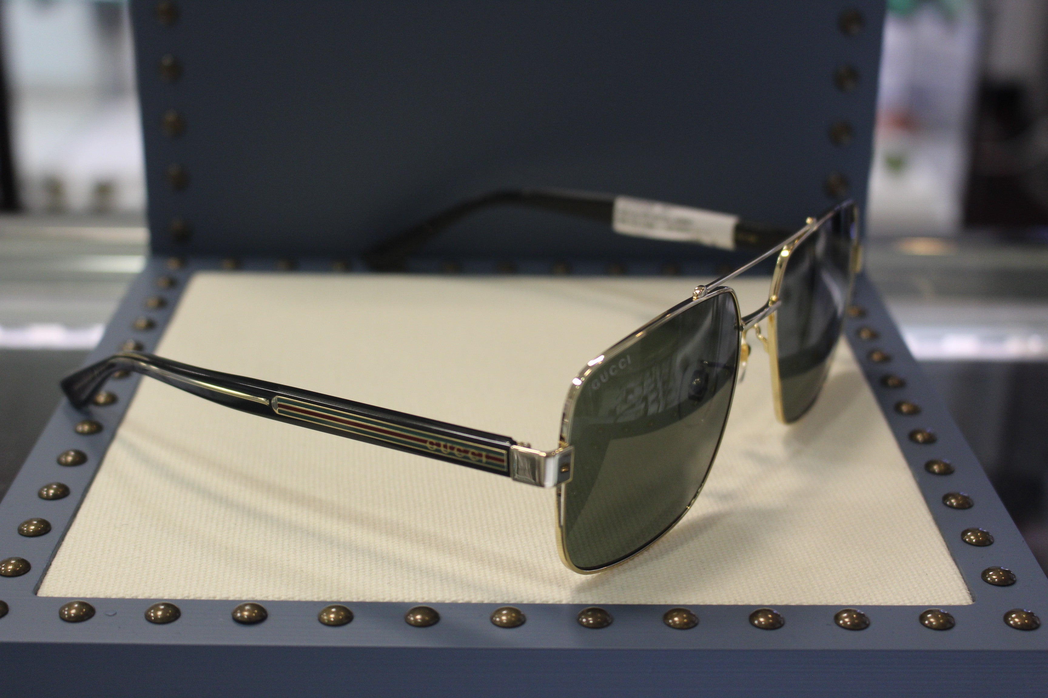 Gucci GG0529S-001 60 Men’s Sunglasses | Gold Metal Frame | Authentic Luxury