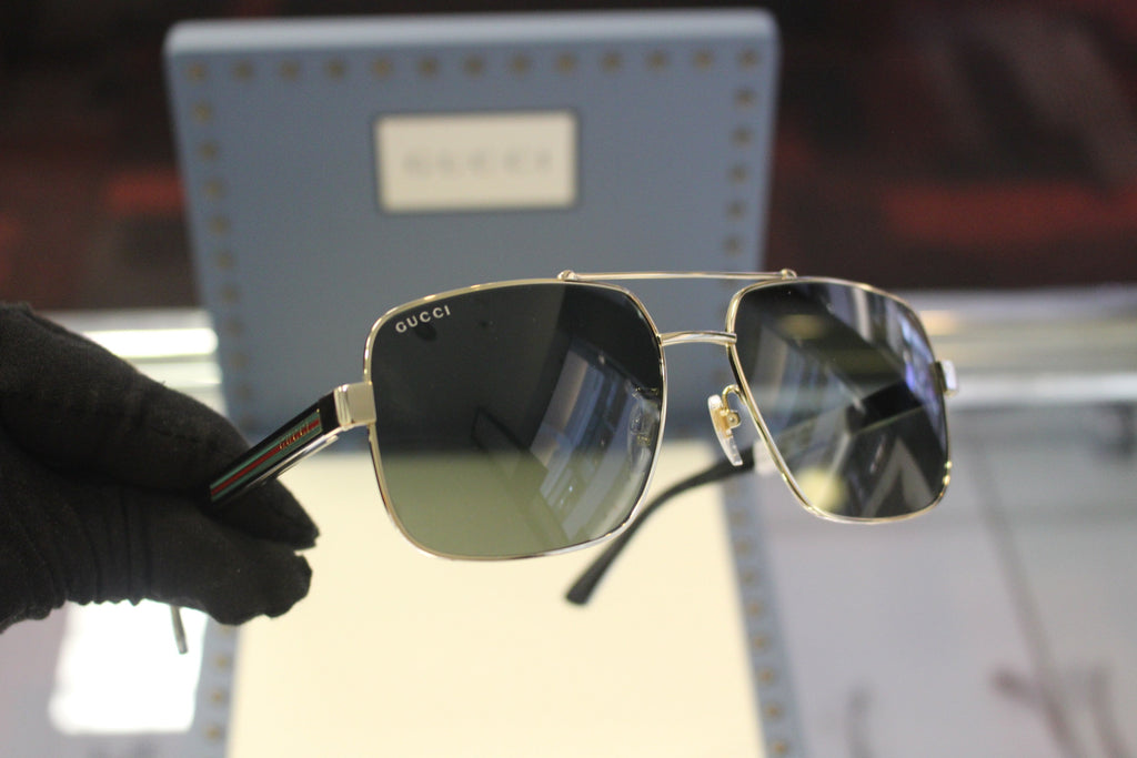 Gucci GG0529S-001 60 Men’s Sunglasses | Gold Metal Frame | Authentic Luxury