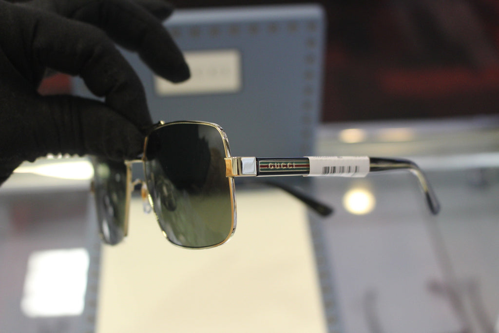 Gucci GG0529S-001 60 Men’s Sunglasses | Gold Metal Frame | Authentic Luxury