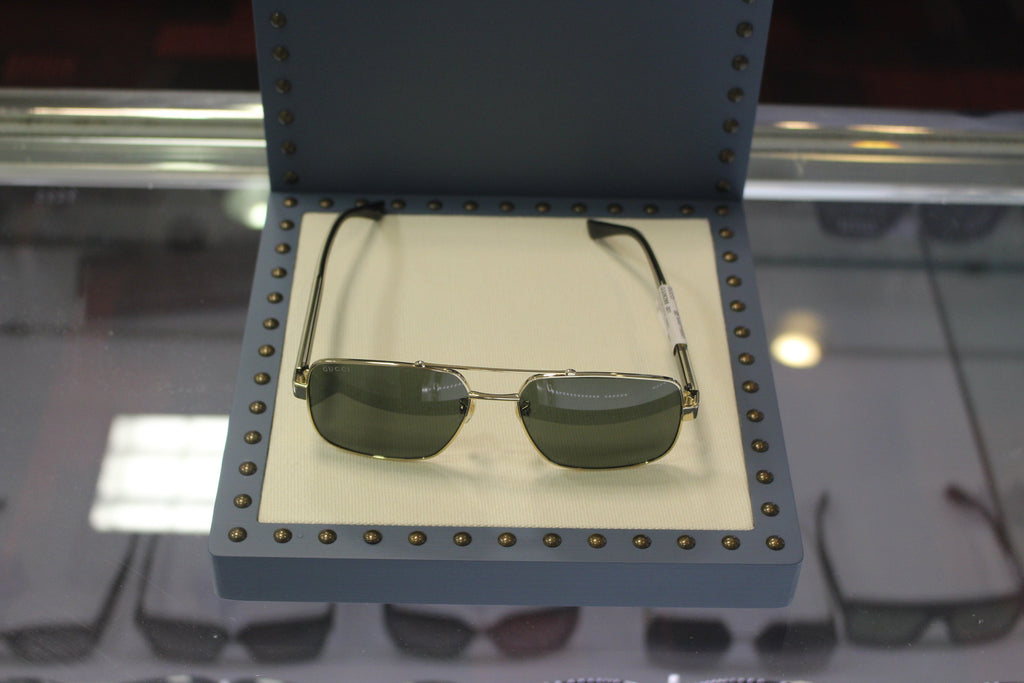 Gucci GG0529S-001 60 Men’s Sunglasses | Gold Metal Frame | Authentic Luxury