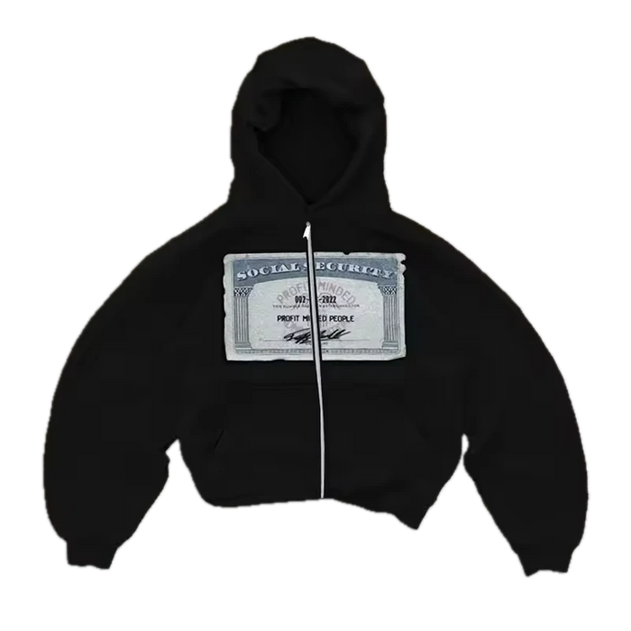 Social Security Zipper Jacket