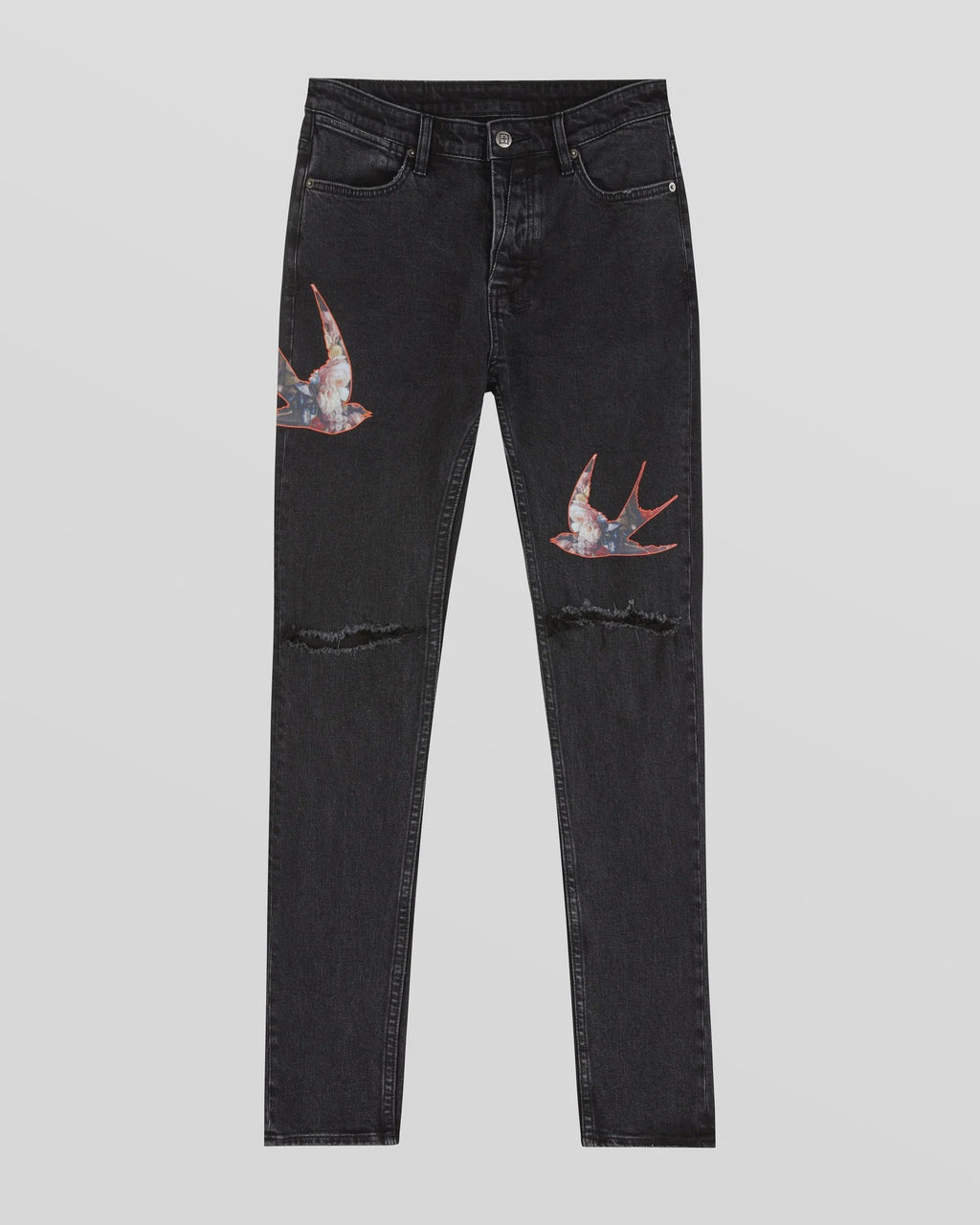 KSUBI Jeans Graphic Print Distressed Skinny