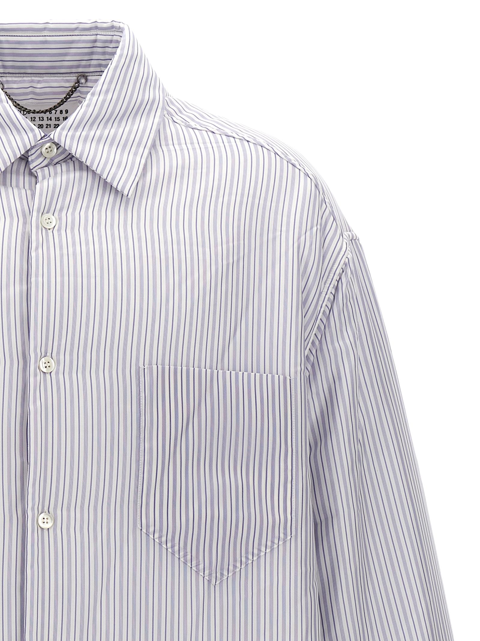 Maison Margiela Men Striped Shirt Jacket