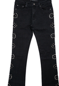 PAPER MONEY Jeans Black Studded Flare