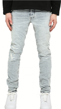 PURPLE Jeans Distressed Ripped Light Wash
