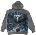 CONCEPT Hoodie Eagle Biker Lightning Graphic
