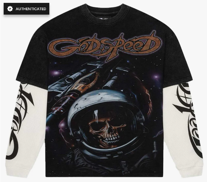 GODSPEED Tee Skull Astronaut Graphic