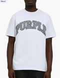 PURPLE TShirt Rhinestone Logo
