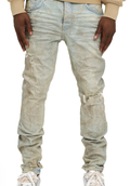 PURPLE Jeans Distressed Crinkled Light Wash