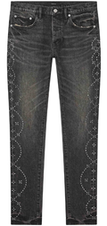 PURPLE Jeans Washed Embellished Pattern