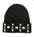 THE SYNDICATE Beanie Studded Patch Detail