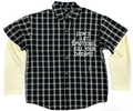 MIXED EMOTIONS Shirt Layered Check Graphic