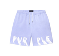PURPLE Shorts Graphic Logo Pastel