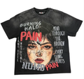 CONCEPT "PAIN" TEE BLK WASH