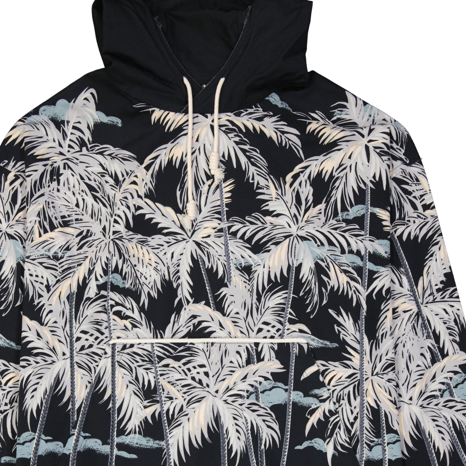 Palm Angels Hooded Printed Shirt Men