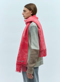 Acne Studios Men Narrow Tie-Dye Wool Scarf