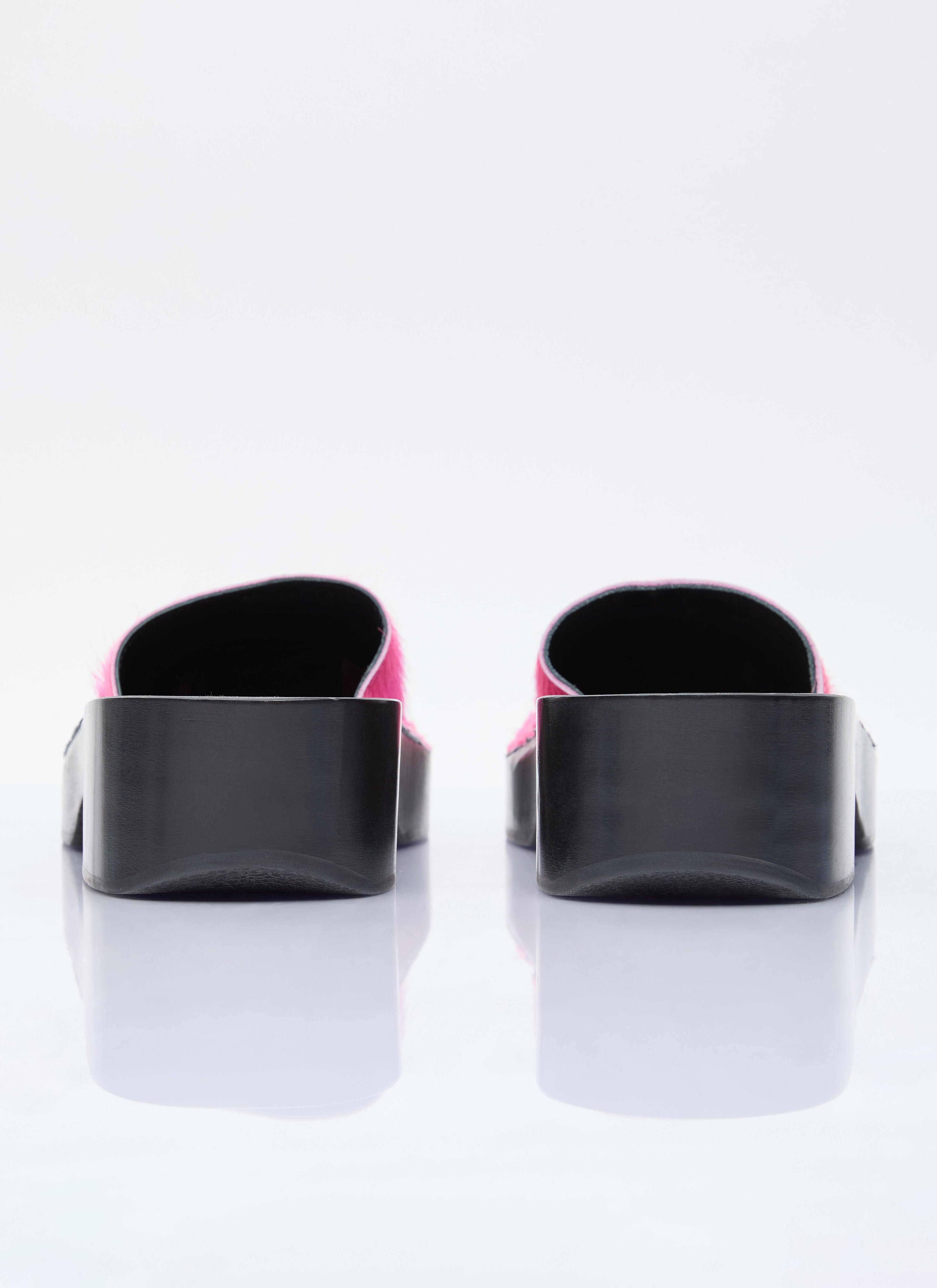 Acne Studios Women Hairy Wood Clogs