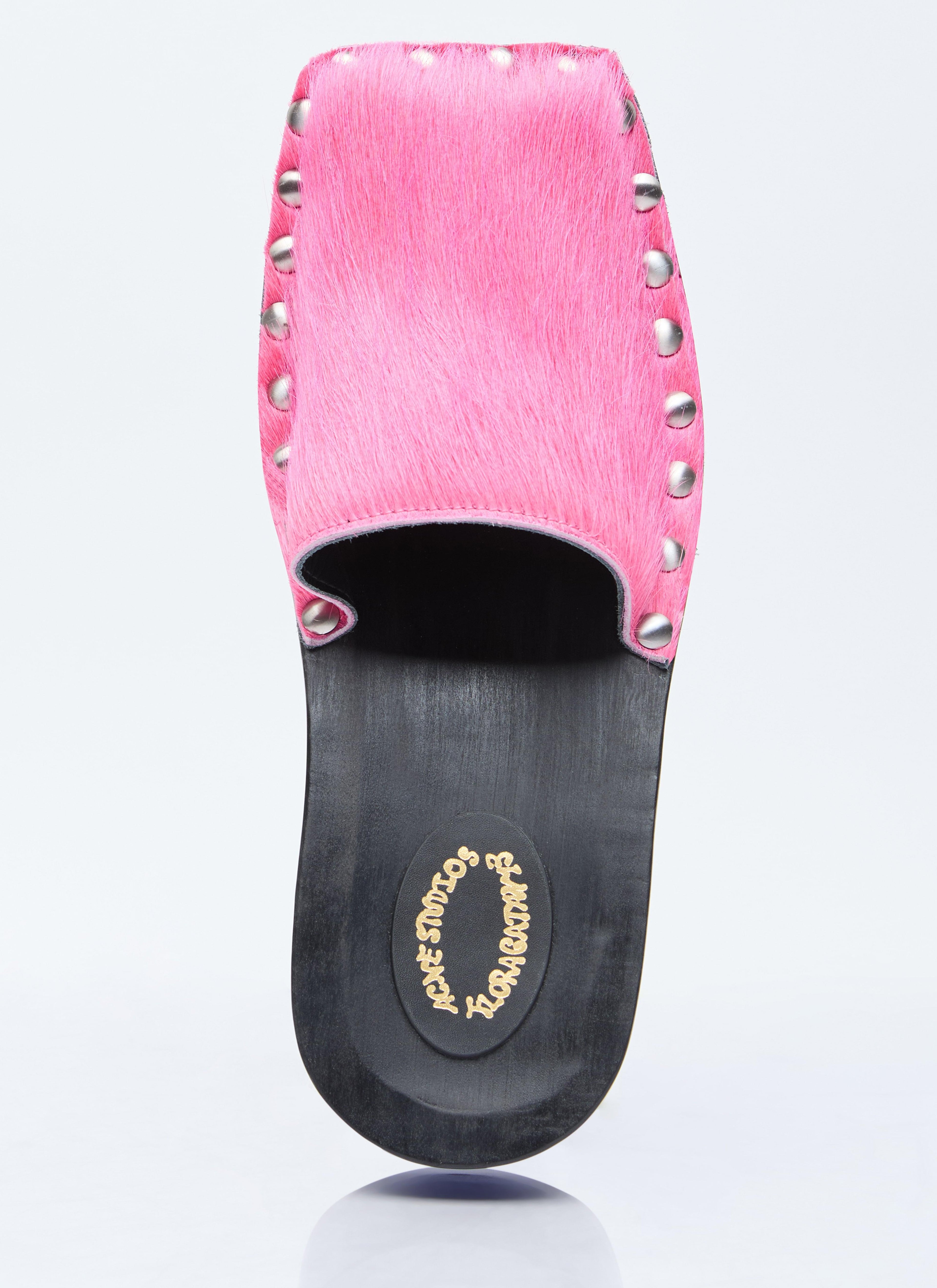 Acne Studios Women Hairy Wood Clogs