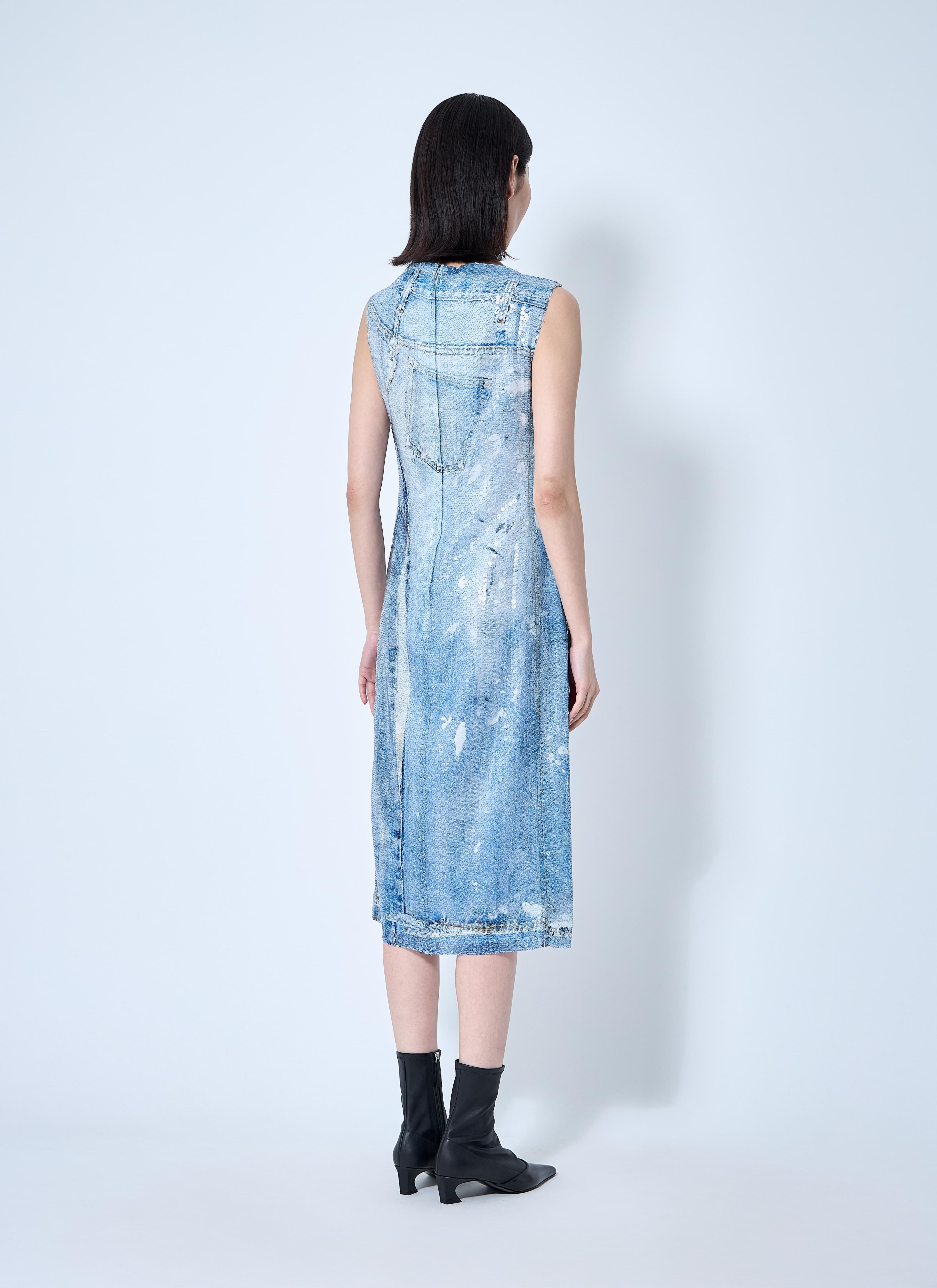 Acne Studios Women Printed Sequin Midi Dress