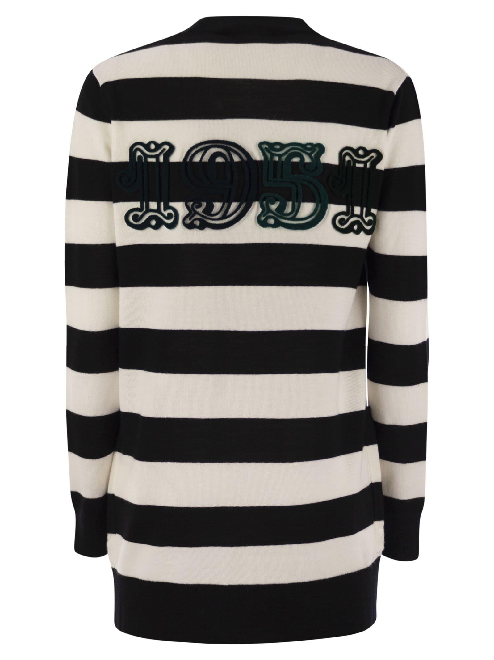 Max Mara Women Fiemme - Long Striped Wool Cardigan