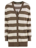 Max Mara Women Fiemme - Long Striped Wool Cardigan