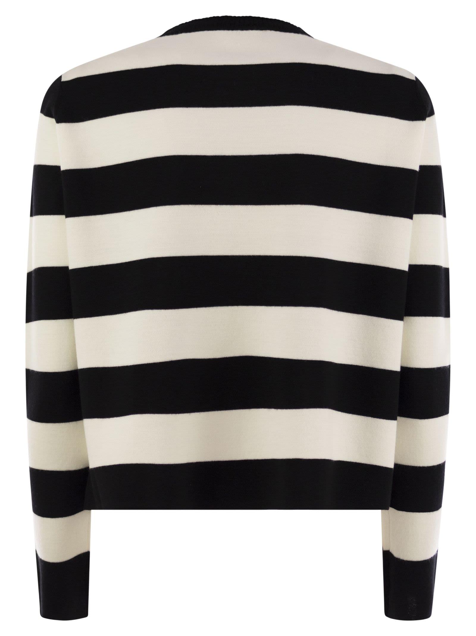 Max Mara Women Viterbo - Wool Sweater With Embroidery
