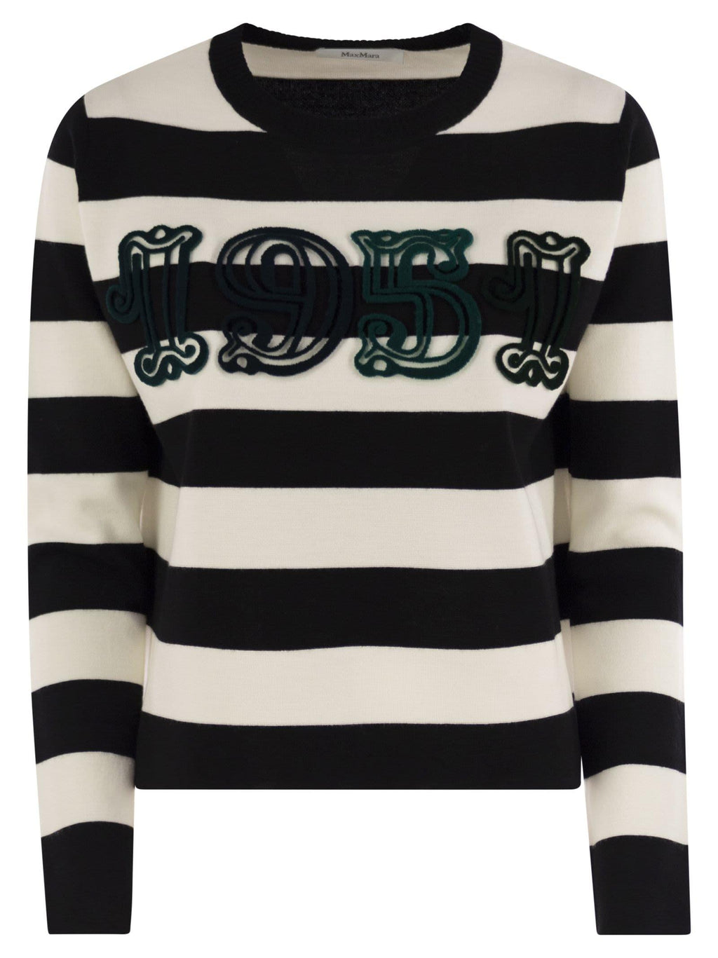 Max Mara Women Viterbo - Wool Sweater With Embroidery