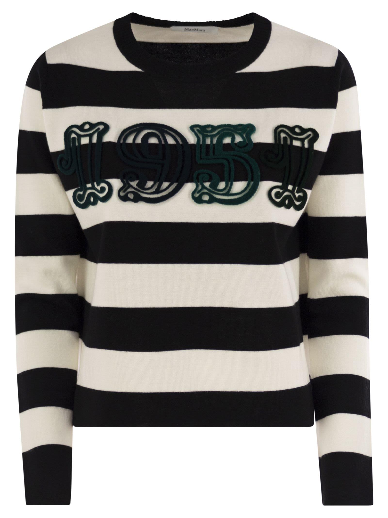 Max Mara Women Viterbo - Wool Sweater With Embroidery
