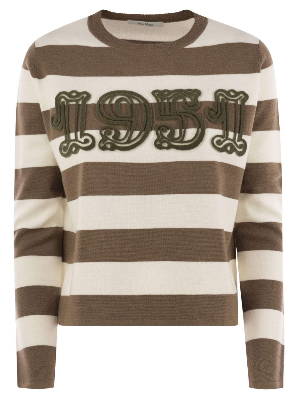 Max Mara Women Viterbo - Wool Sweater With Embroidery