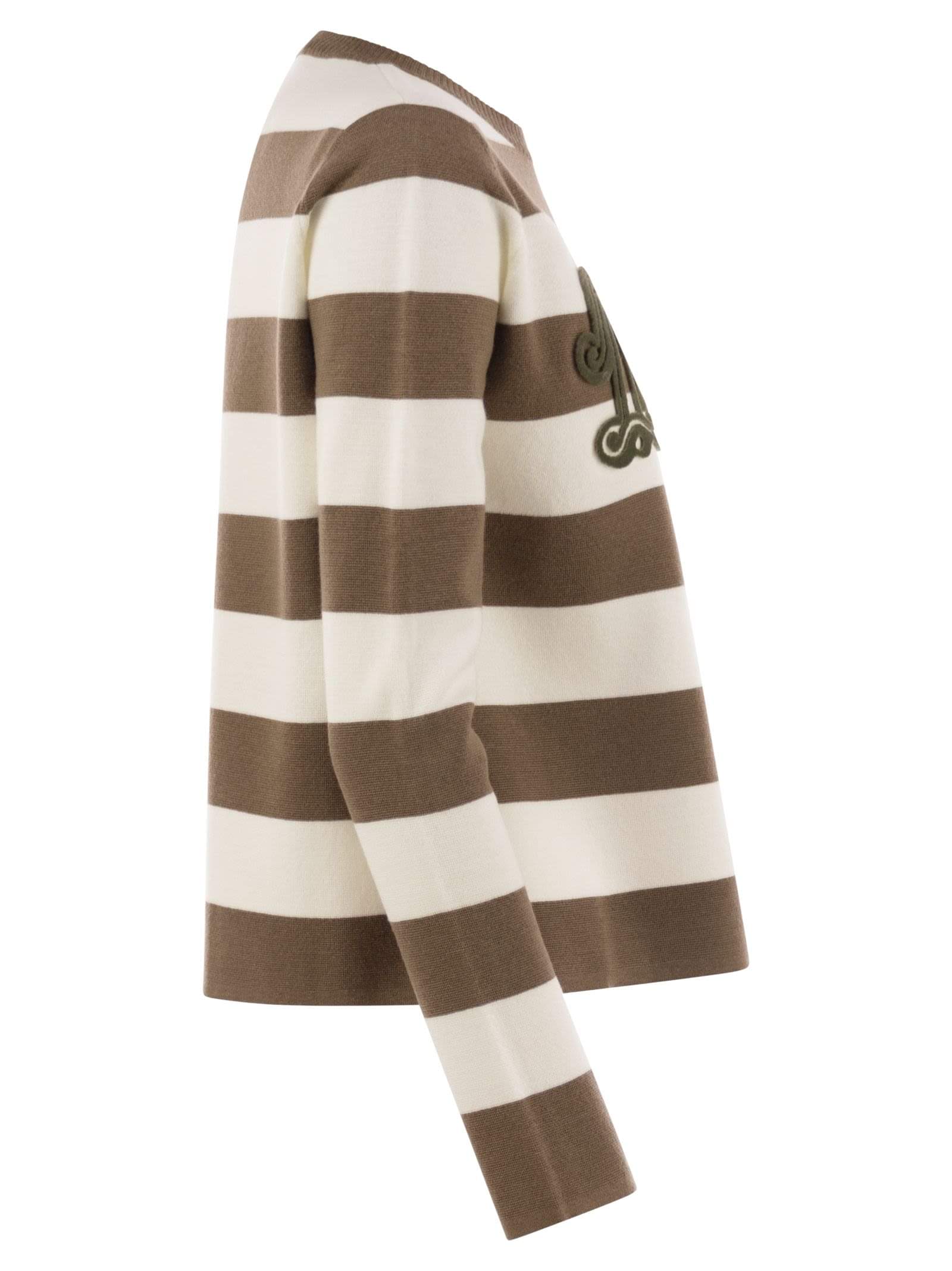 Max Mara Women Viterbo - Wool Sweater With Embroidery