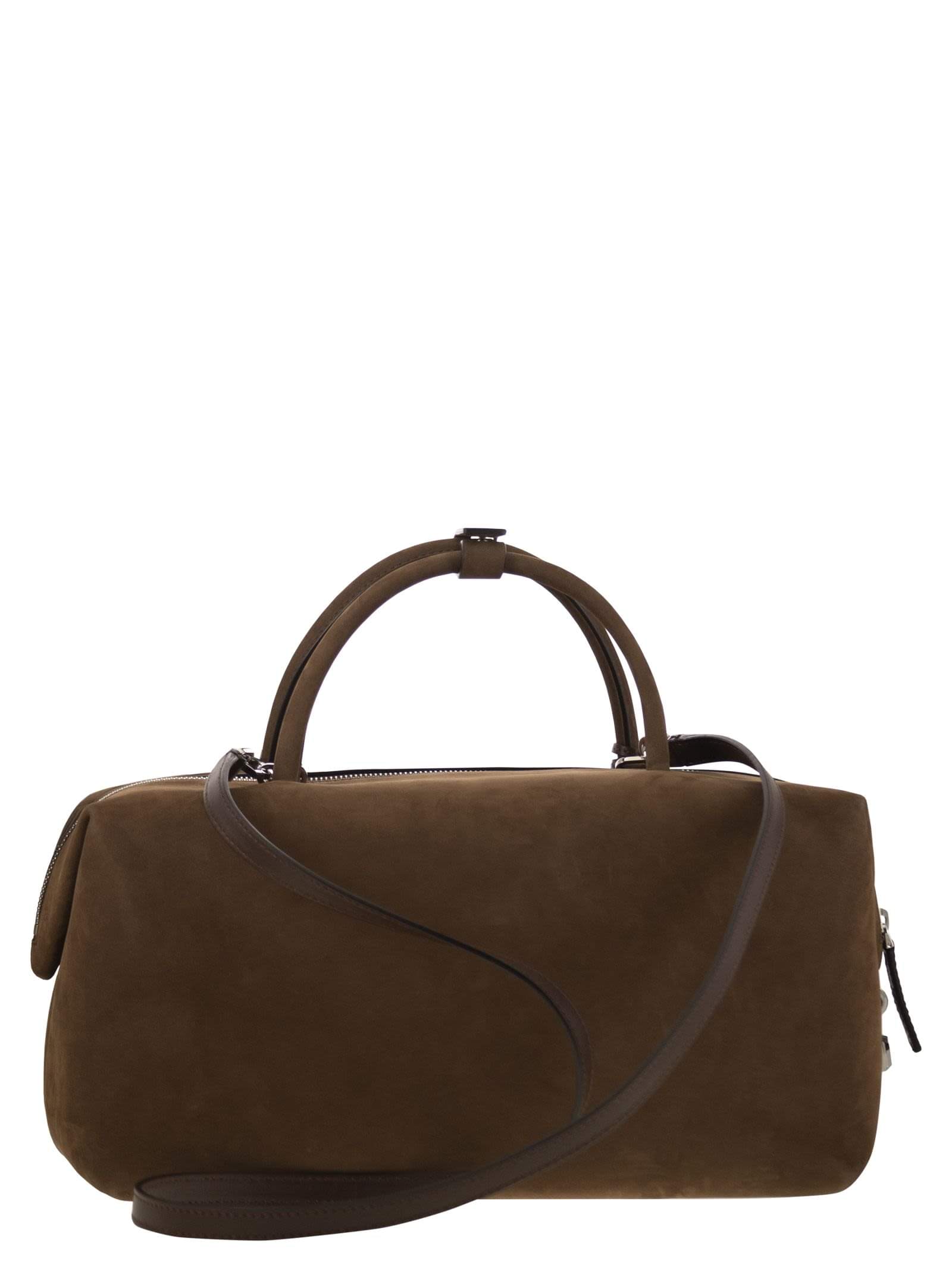 Max Mara Women Holdalllsuede - Large Nubuck Leather Satchel
