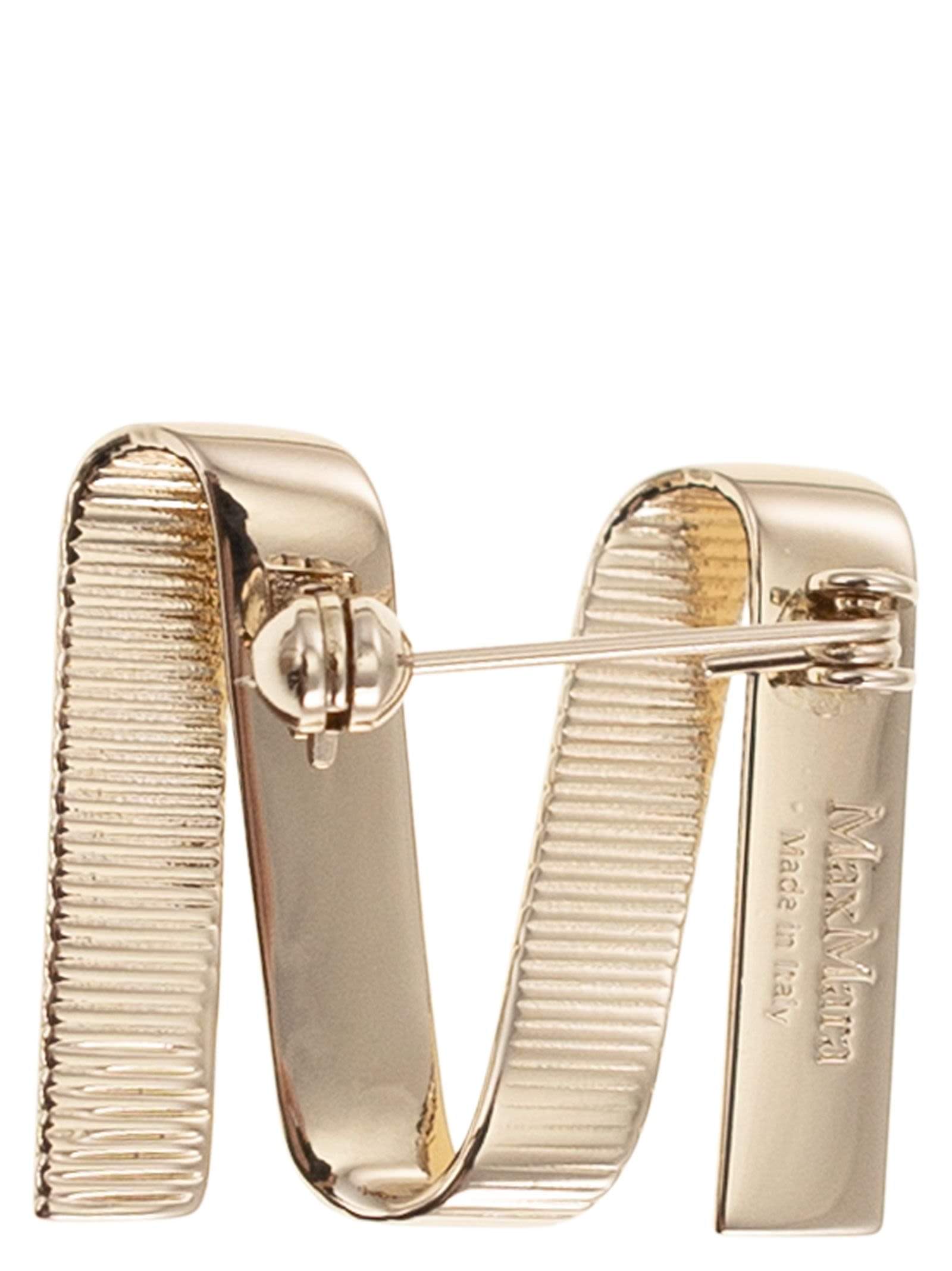Max Mara Women Mgrosgrainpin - Metal M Pin