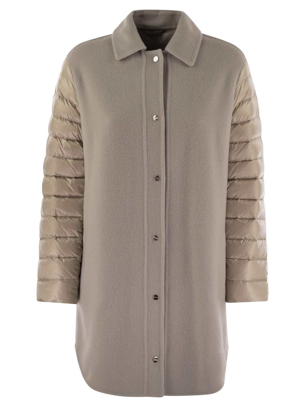 Herno Women Coat With Down Sleeves