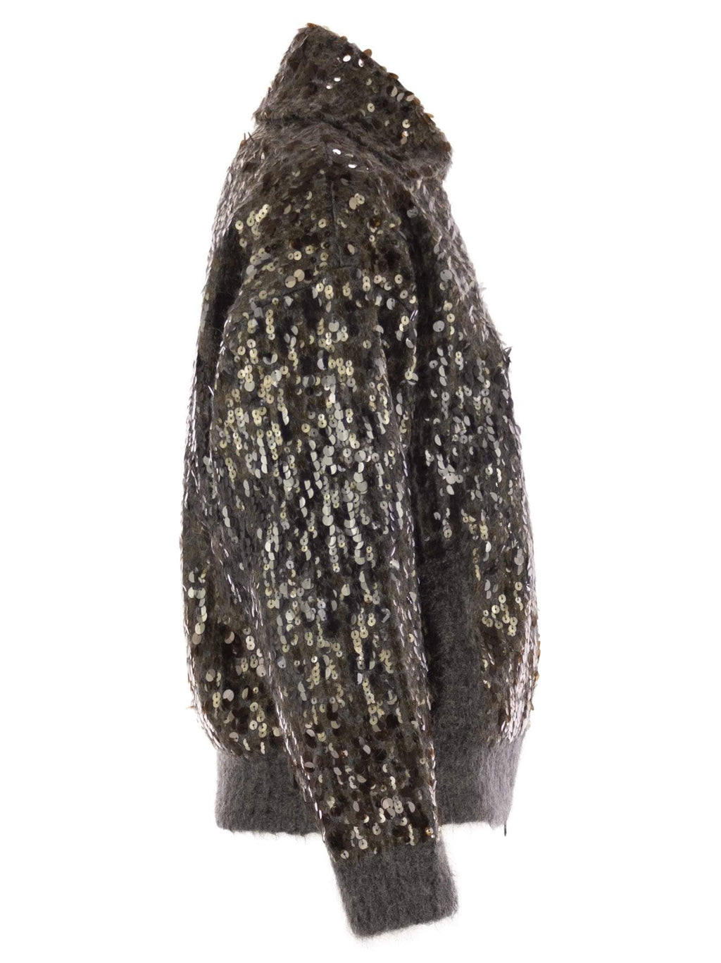 Brunello Cucinelli Women Dazzling Dégradé Embroidery Mohair And Wool Cardigan