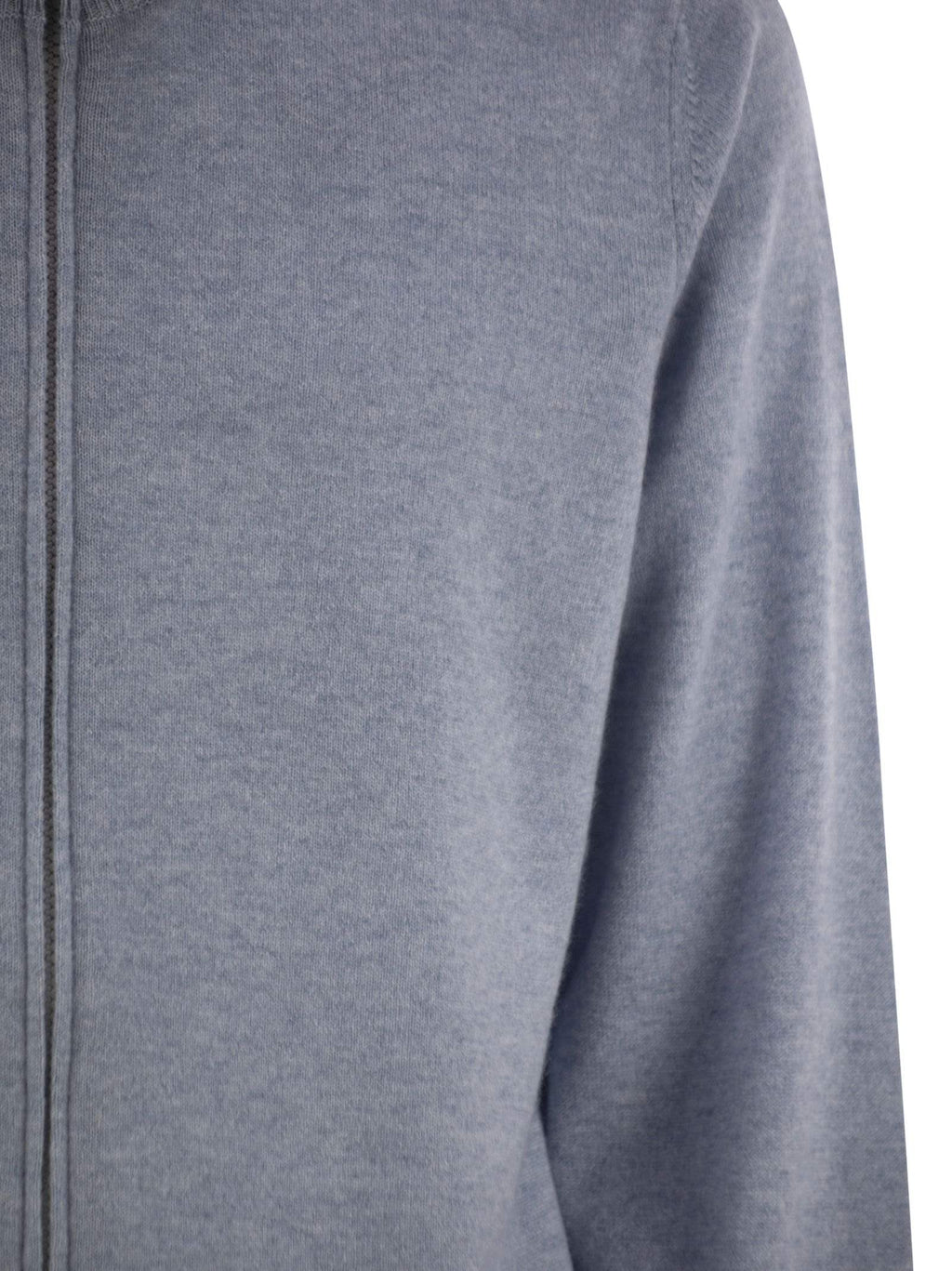 Brunello Cucinelli Men High-Necked Cashmere Cardigan With Zip