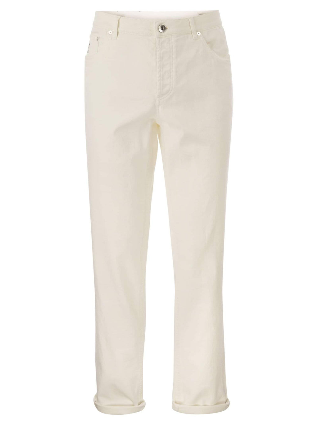 Brunello Cucinelli Men Five-Pocket Traditional Fit Trousers In Light Comfort-Dyed Denim