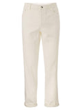 Brunello Cucinelli Men Five-Pocket Traditional Fit Trousers In Light Comfort-Dyed Denim
