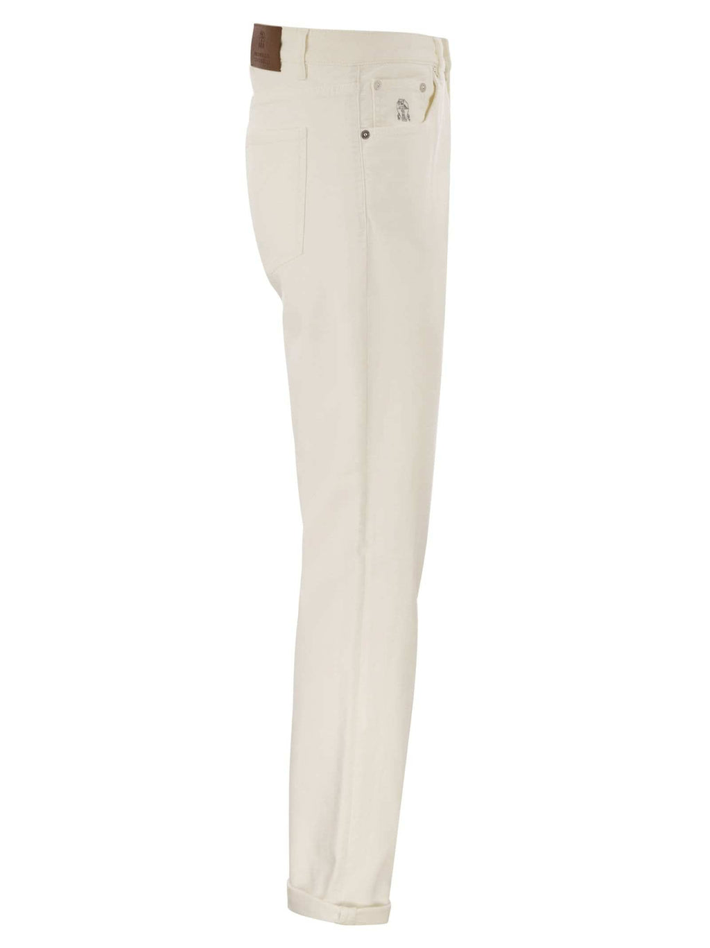 Brunello Cucinelli Men Five-Pocket Traditional Fit Trousers In Light Comfort-Dyed Denim