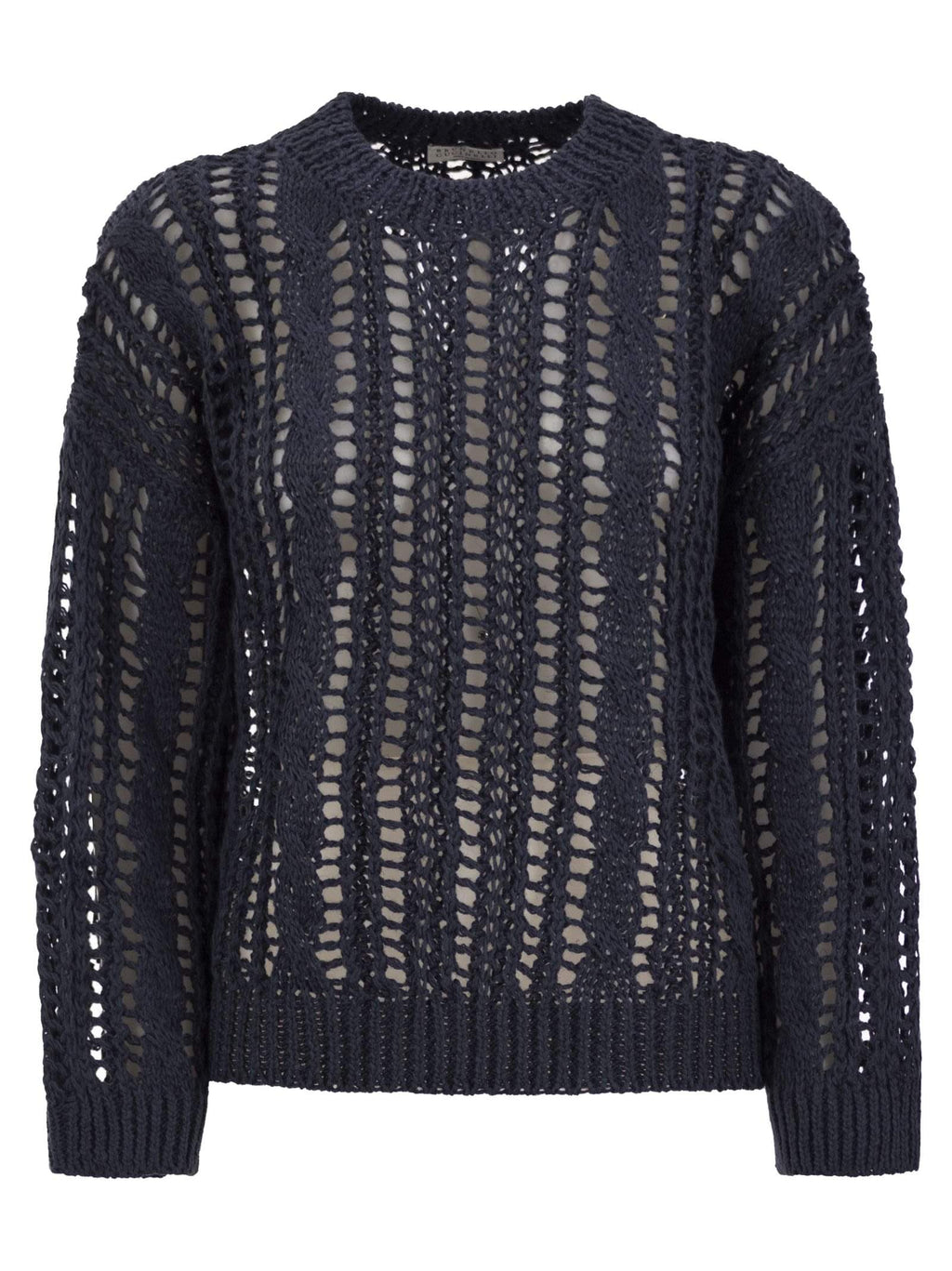 Brunello Cucinelli Women Cable & Mesh Jute And Cotton Jersey