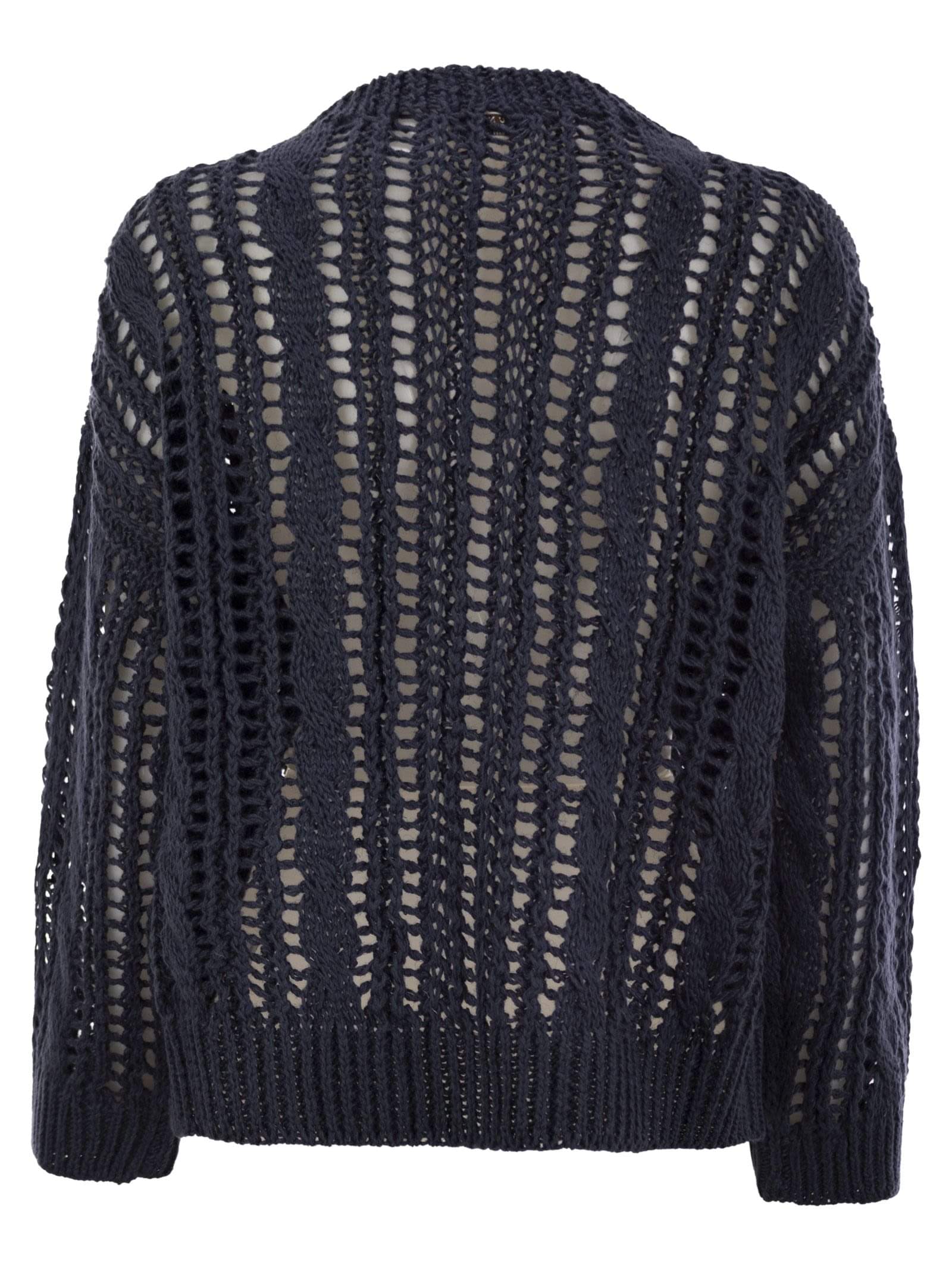 Brunello Cucinelli Women Cable & Mesh Jute And Cotton Jersey