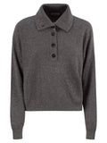 Brunello Cucinelli Women Cotton And Viscose Rib Knit High Collar