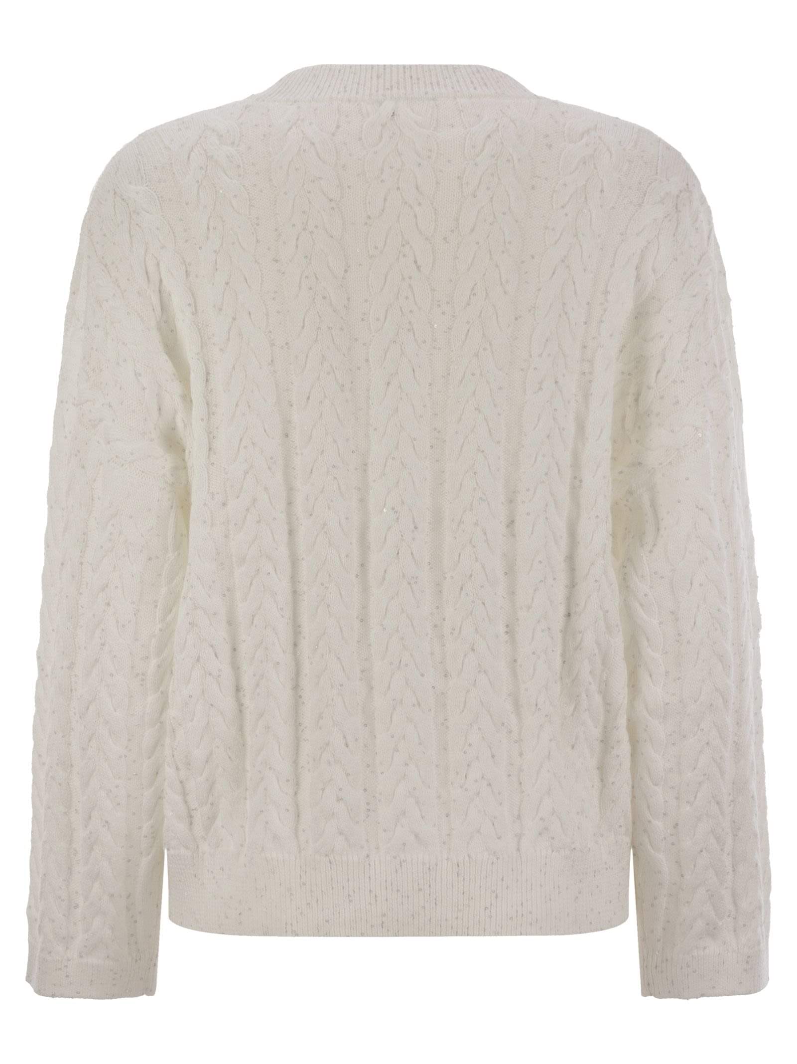 Brunello Cucinelli Women Dazzling Double Cable Cotton Jersey
